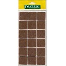 Resim Pacific Zemin Koruyucu Masa Sandalye Keçesi Çap 35 x 35 mm Kare 5'li 
