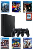 Resim Sony Playstation 4 Slim Kasa 960GB SSD Diskli ++2. Ps4 Kol + GTA 5 Dahil 15 Dijital Oyun 