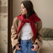 Resim 1 Adet Kadınlar İçin Peluş Yaka Şal Yaka - Yumuşak Peluş Takma Yaka, Makinede Yıkanabilir & Kuru Temizlemeye Uygun, Elbiseler, Ceketler, Montlar İçin Çok Yönlü Bluz - Gündelik ve Resmi Kıyafetler İçin Şık Atkı, Kolay Bakım Aksesuarı (Bluzlarla Uyumlu) 