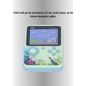 Resim G5 Game Box Retro Mini Oyun Konsolu - 500 Dahili Oyun - Lisinya 