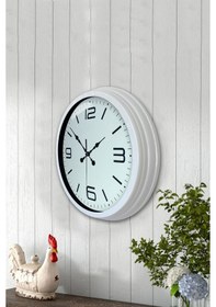 Resim Büro Ev Ofis Hediyesi İçin 40cm Beyaz Klasik Model Duvar Saati Diğer 