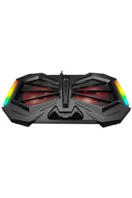 Resim Rampage Ad-rc11 Spider Çift Fanlı 15 17" Rgb Yükselik Ayarlı Laptop Soğutucu Stand 