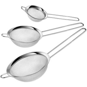 Resim Çelik 3 Boy Çay Süzgeçi 3lü Süzgeç X 