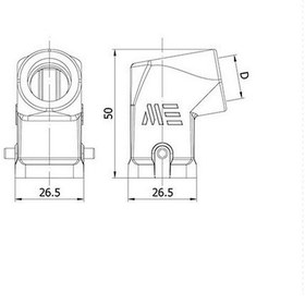 Resim METE ENERJİ 403006 4X10A. Eğik Fiş 