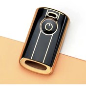 Resim bigkey Yamaha 2021-22-23-24 Model Uyumlu Xmax 250 400 Tech Max Anahtar Kılıfı SİYAH GOLD ( NMAX'e Uymaz ) 