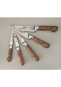 Resim Lazoğlu Sürmene Kurban Kasap Mutfak Bıçak Seti 5 Li Set 