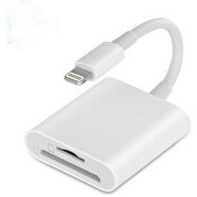 Resim Winex 2in1 Lightning To SD TF Kart Okuyucu Dönüştürücü Adaptör 