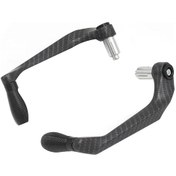 Resim Yuntech01 Motor Bisikleti Fren Kol Koruyucu Kolu - Karbon Fiber Siyah - Evrensel 18mm Direksiyon Uyumlu - Güvenli Sürüş Için Çift Paket 