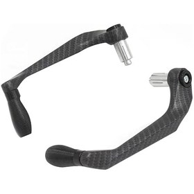 Resim Yuntech01 Motor Bisikleti Fren Kol Koruyucu Kolu - Karbon Fiber Siyah - Evrensel 18mm Direksiyon Uyumlu - Güvenli Sürüş Için Çift Paket 