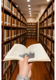 Resim Kitap Ayracı - Sayfa Tutucu - Tek El Kitap Okuma Aparatı Kedi 