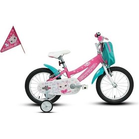 Resim Carraro Moggy Kız Çocuk Bisikleti 220h V 16 Jant Pembe Beyaz Turkuaz Çok Renkli 