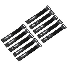 Resim Neevoyu Goolrc Rc Pilastırı 10 Adet Siyah Pil Bağlama Kayışı - 21x2cm 