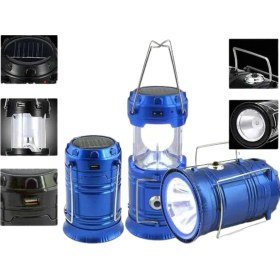 Resim Zero Land Resveq Solar Şarjlı Kamp Lambası Güneş Enerjili Kızaklı Kamp Feneri Çadır Feneri LED Işıldak 