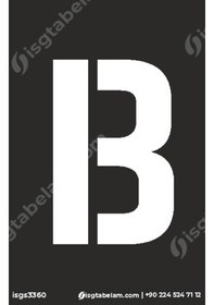 Resim B Harfi Boyama Şablonu 