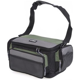 Resim Padalink 600d Oxford Köşe Şekilli Olta Çantası - Geniş Ana Bölme Ve Çoklu Cep - Olta Takımlarını Düzenle - 42x26x17cm 