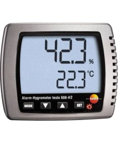 Resim Testo 608-H2 Sıcaklık ve Nem Ölçer | Çok Hassas | Alarmlı 