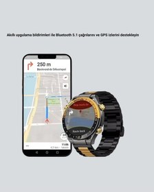 Resim Amoled Ekran Akıllı Saat Bluetooth 5.1 Çağrı Destekli 3 Bileklikli 