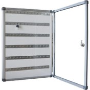 Resim ABC 50x70 Cm 78 Adet Anahtar Kapasiteli Anahtar Dolabı, Kilitli Anahtar Kutusu 