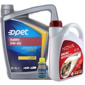 Resim Opet Fullife 5W-30 Motor Yağı 4 L + Kırmızı Antifriz 3 L 