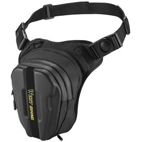 Resim Lemestar Su Geçirmez Motosiklet Çantası - Bel, Göğüs Ve Yağ Kutusu İçin Çok Amaçlı Bisiklet Çantası Siyah 