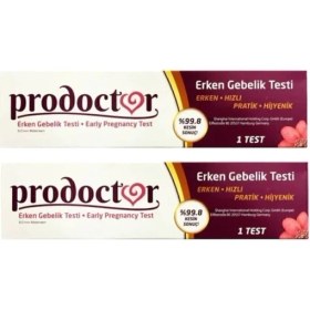 Resim Prodoctor Pratik Erken Hamilelik Testi 2'li Paket 1 Adet 