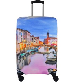 Resim Kabin Boy Valiz Kılıfı, Bavul Kılıfı, Valiz & Bavul Koruyucu Vk014 Çok Renkli 