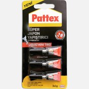 Resim Pattex Mini Trio Süper Japon Yapıştırıcı 3 x 1 gr 