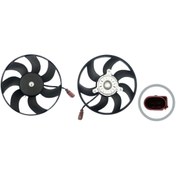 Resim Volkswagen Golf 5 Caddy Jetta Seat Leon 2005 Sonrası Fan Motoru Davlumbazsız 295 Mm 2 Fiş 7 Kanat 