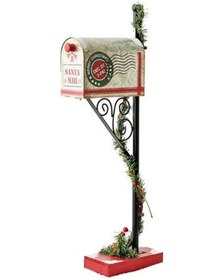 Resim 65cm Metal Posta Kutusu Yılbaşı 