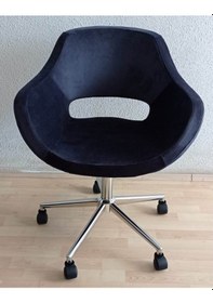 Resim Kamusalmarket Ofis Koltuğu Krom Metal Ayaklı Döküm Süngerli 