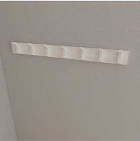Resim Hepsi3boyutlu Modern Duvar & Kapı Kanca Askılık - 7 Adet Beyaz Kanca Askılık - Model No : 2 Beyaz 