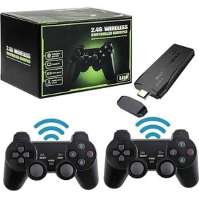 Resim 2 Kollu Kablosuz 2.4g Retro Oyunlar 4k Game Stick 3500 Oyun i 