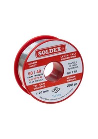 Resim Soldex 1.2 Mm 200 G Lehim Teli %60 Sn / %40 Pb 