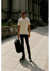 Resim AC&Co / Altınyıldız Classics Ekstra Slim Fit Riss Pamuklu Esnek Erkek Kot Pantolon Siyah 