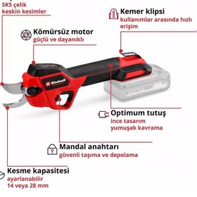 Resim Einhell GP-LS 18/28 Li BL - Solo Akülü Budama Makası (Akü ve Şarj Hariç) - 3408320 