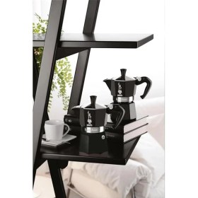 Resim AyrStore - Moka Express Siyah: 3 Cups Ocak Üstü Espresso Pişirici - 130ML - Alüminyum Gövde - 