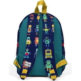 Resim Lacivert Robot Desenli Çok Renkli 