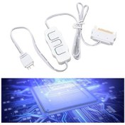 Resim Yaleker Beyaz Mini 5v 3pin Argb Kontrolörü - Sata Besleme, Işık Modu Ve Hız Ayarı, Renk Dönüştürücü, Fan Ve Aydınlatma Uyumlu 