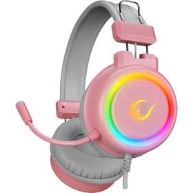 Resim Rampage SN-R10 Alquıst Pembe 3,5mm Rgb Gaming Oyuncu Mikrofonlu Kulaklık 