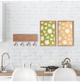 Resim Bk Home Doğal Ahşap Dekoratif Fincan Askılığı Ve 2’Li Mutfak Kons (551038168) 