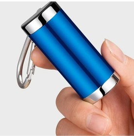 Resim Dashanshop Özelleştirilebilir Gravürlü Gümüş Renkli Portatif Anahtarlıklı Küllük - Dayanıklı Alüminyum Alaşım 