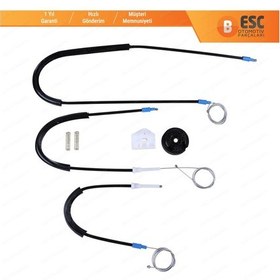 Resim Renault Kangoo MK2 2007-2021 Citan W415 İçin Ön Sağ Cam Kriko Set 