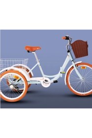 Resim Carraro Caravan Katlanır 2025 Model Şehir Bisikleti 24 Jant 6 Vites Altın Beyaz Siyah Kahverengi 