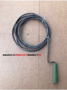 Resim Çelik Lavabo Açici Tel Banyo Borusu ve Gider Açma Teli 5 Metre 
