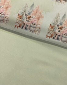 Resim Evmila Sevimli Hayvanlar Desenli Nevresim Takımı - 160x220cm Nevresim +50x70cm Yastık Kılıfı+100x200cm Çarşaf 