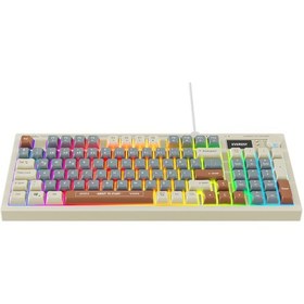 Resim Everest Kb-79 Sılent Pro Gri Mavi/gri/kahve Sessiz Rgb Q Membrane Oyuncu Klavyesi 