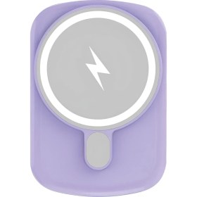 Resim IX-PB033 5.000 Mah 15W Magsafe Powerbank Taşınabilir Şarj Cihazı -Mor 