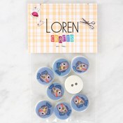 Resim Loren Crafts 8'li Balık Düğme - 1158 