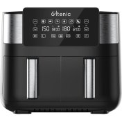 Resim Ultenic K20 Airfryer, Çift Bölmeli Fritöz, 8 Litre Xxl, 2850 W, Siyah 