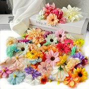 Resim 28/56/85 Simüle Edilmiş Küçük Çiçekler Karıştır ve Eşleştir Malzeme Paketi İpek Çiçek Kıyafeti Wreath Diy El Yapımı Malzeme Wreath Etek Düğün 